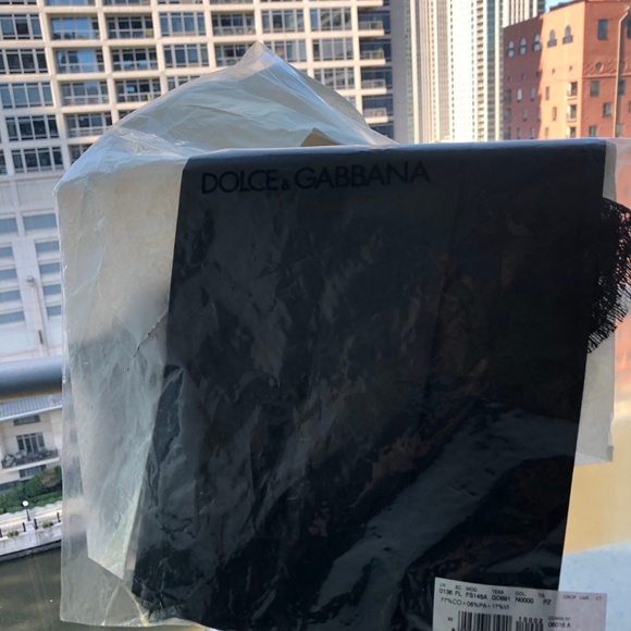 DOLCE & GABBANA BRAND NEW Scarf Floral Lace Ricamo - Picture 2 of 5